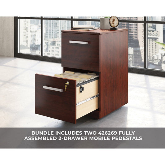 Affirm 72" Bow Desk 2drwr Peds Ste Cc A4