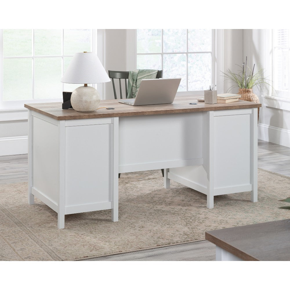 Cottage Road Executive Desk Wh/lo A2