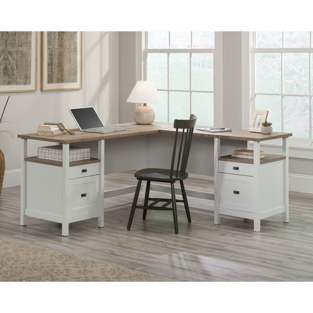 Cottage Road L-Desk Wh/lo A2 SDR-430228
