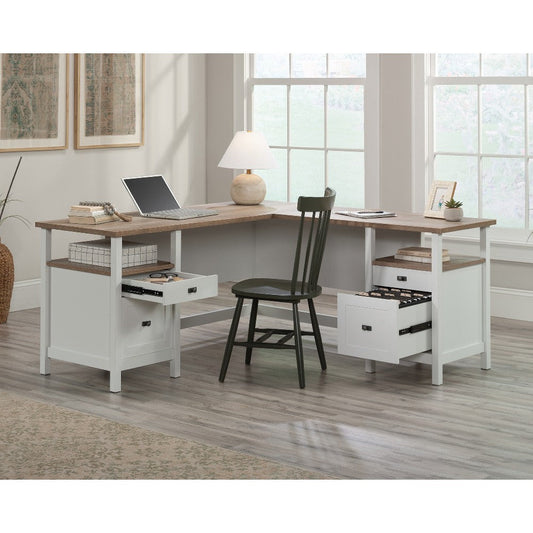 Cottage Road L-Desk Wh/lo A2