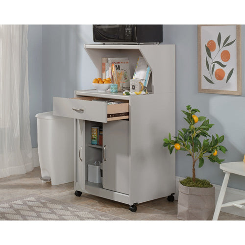 Microwave/kitchen Cart Modern Grey Disc