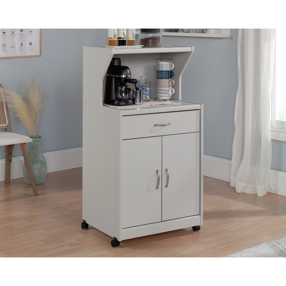Microwave/kitchen Cart Modern Grey Disc