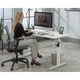 Oe 60"wx24"d Adj Height Desk White 3a