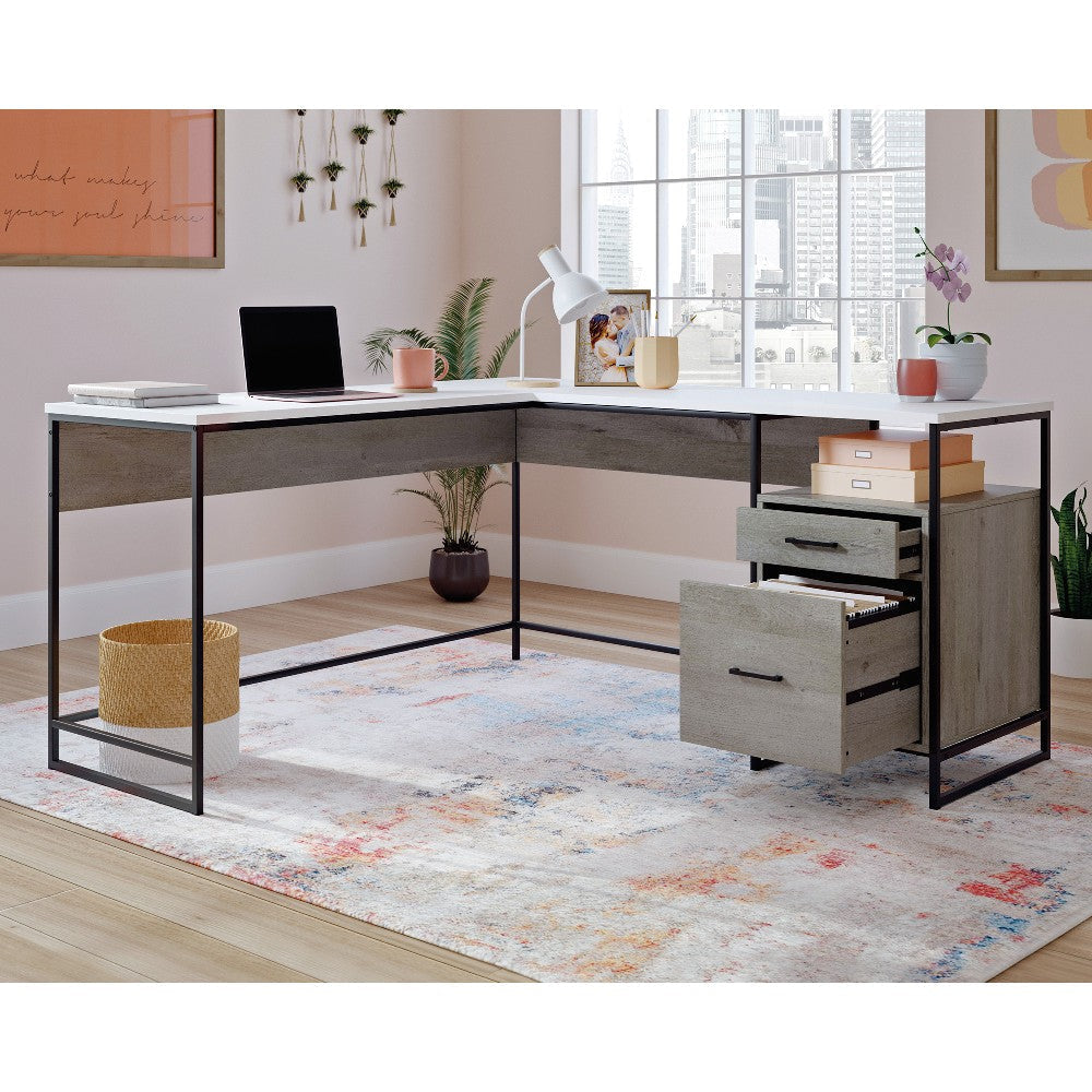 Tremont Row L-Desk Myo/wh Disc