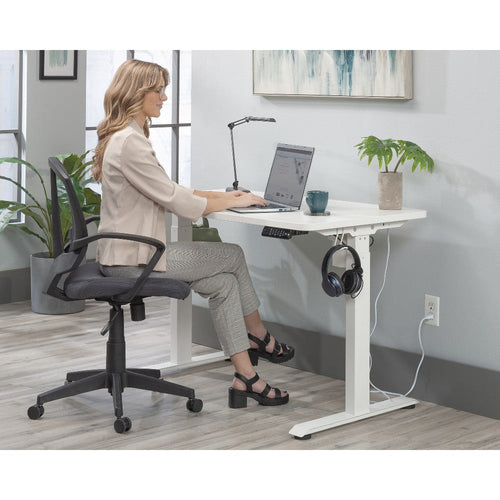 Oe 48"wx24"d Adj Height Desk White 3a