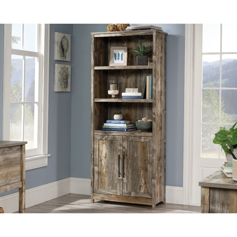 Granite Trace Bookcase W/doors Rce Disc SDR-433950