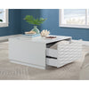 Morgan Main Coffee Table W/drawers Wh 3a