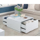 Morgan Main Coffee Table W/drawers Wh 3a