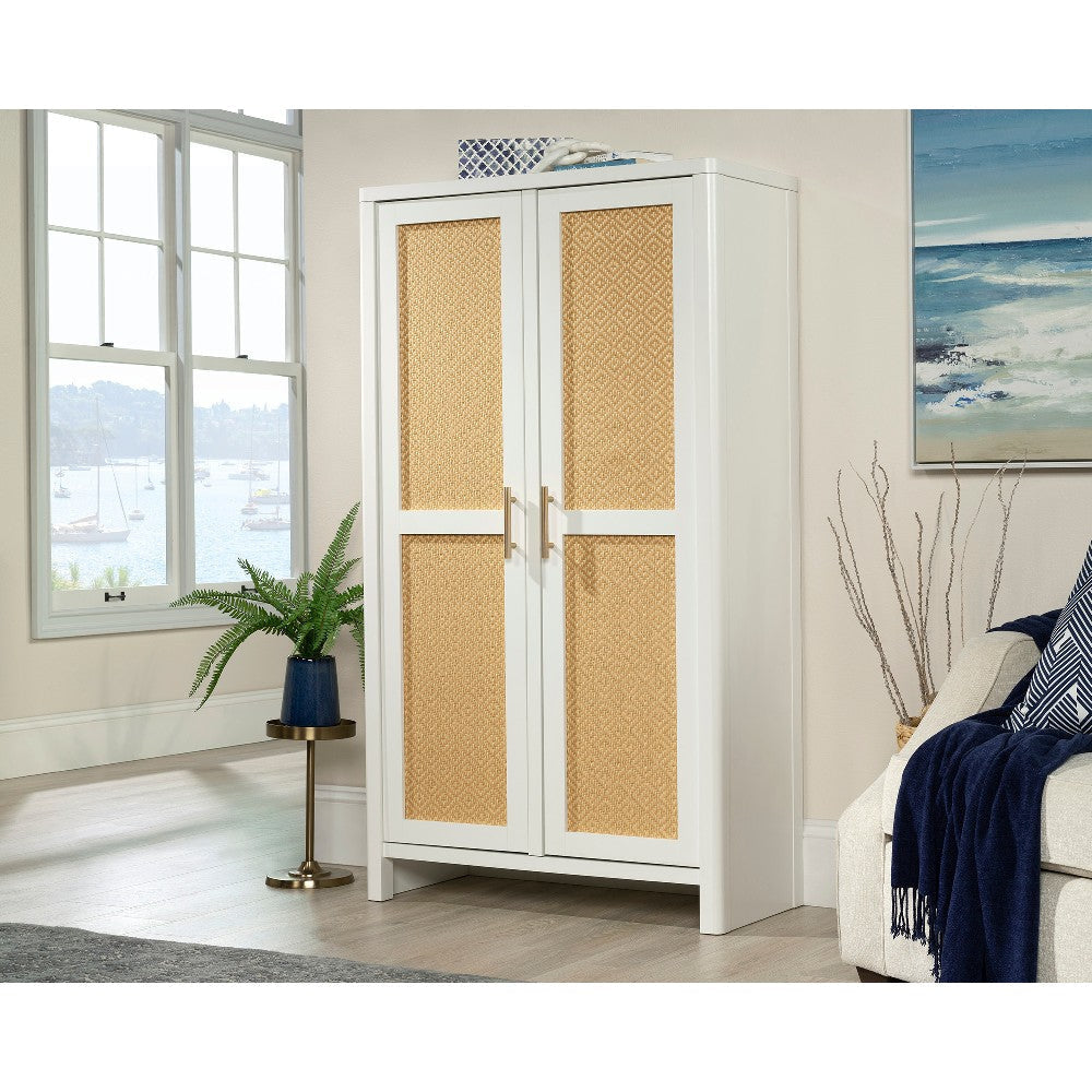 Isabella Isle 2-Door Cabinet Wh/rat 3a SDR-435688