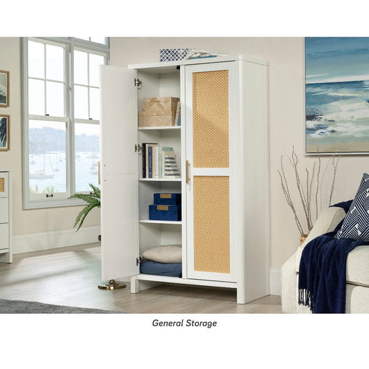 Isabella Isle 2-Door Cabinet Wh/rat 3a