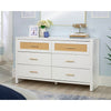 Isabella Isle 6-Dwr Dresser Wh/rat A2 3a SDR-435691
