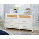 Isabella Isle 6-Dwr Dresser Wh/rat A2 3a SDR-435691