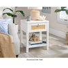 Isabella Isle Nightstand W/dwr Wh/rat 3a