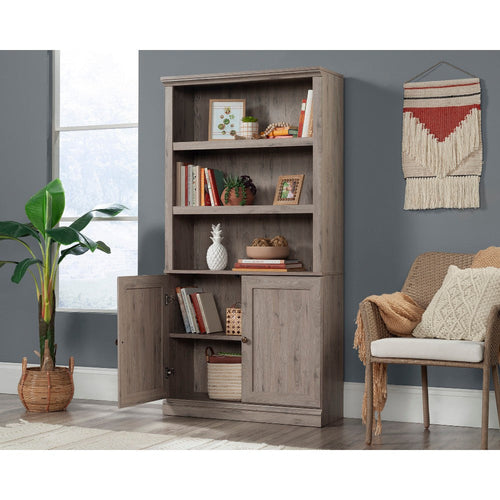 5-Shelf Bookcase W/doors Lao