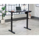 Oe 48"wx24"d Adj Height Desk Black 3a