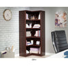 Corner 70"w 5-Shelf Bookcase Sec