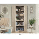 Corner 70"h 5-Shelf Bookcase Chc