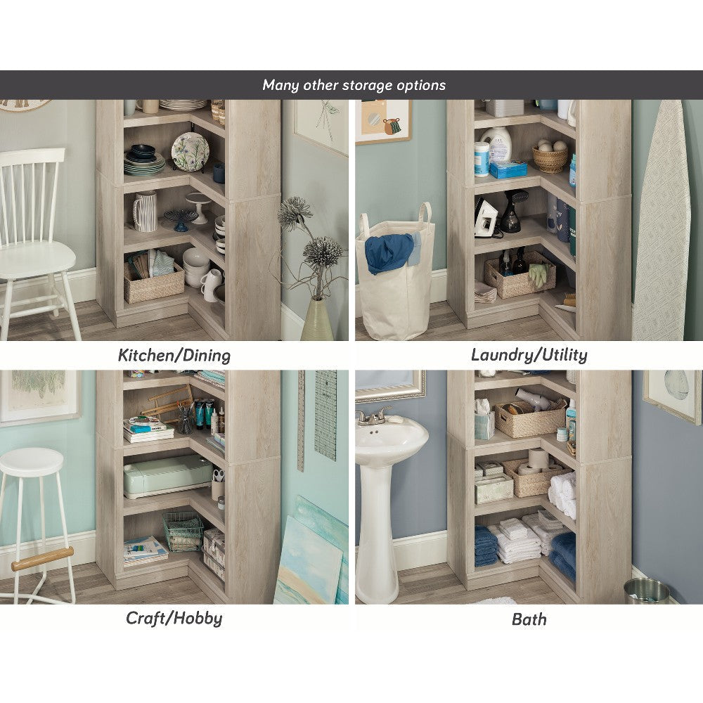 Corner 70"h 5-Shelf Bookcase Chc