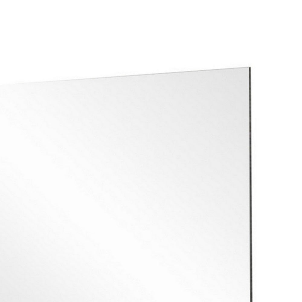 Modern High Gloss Frameless Wall Mirror Clear