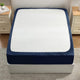 Sleeptone 7 Pc Twin XL Size Comforter Set, Pleated, Daimond Stitch, Navy