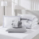 Sleeptone Twin Size Comforter Set, Microfiber, White, Blue