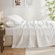 Sleeptone King 6pc Sheet Set w 4 Pillow Cases, White Polyester