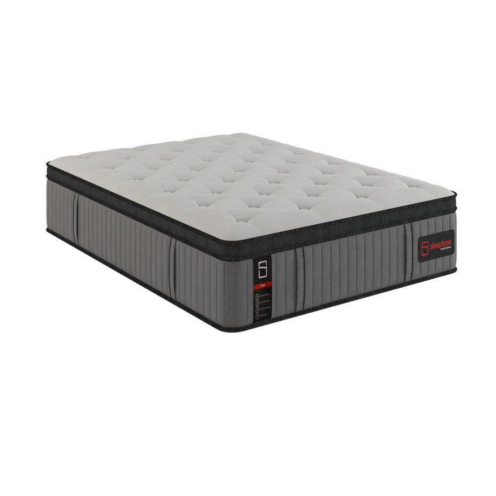 Sleeptone 12" Hybrid Queen Mattress, Gel Infused Memory Foam, Gray