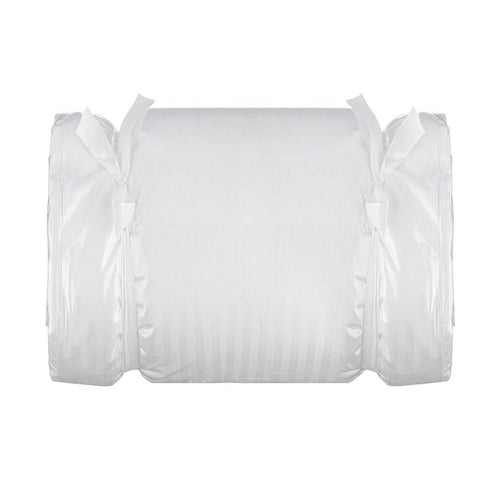 Sleeptone Queen Size Pillow, Cotton, Double Stitched Piped Edges, White