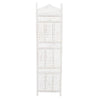 71" 4-Panel Carved Wood Room Divider Screen, White By The Urban Port