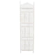 71" 4-Panel Carved Wood Room Divider Screen, White By The Urban Port