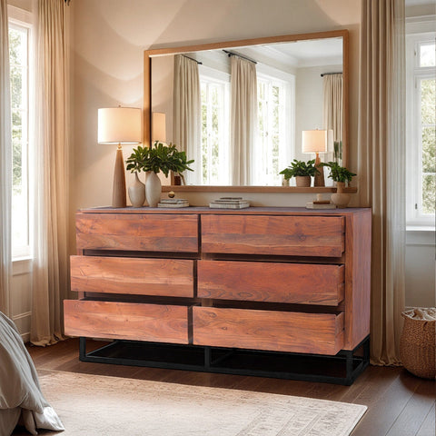 brown bedroom dresser Modern Acacia Wood or Display Unit With Metal Base, Walnut and Black Beige Simple Short Freshman sawn oak of this MATERIAL_Satin Option:Zipper/Buttons