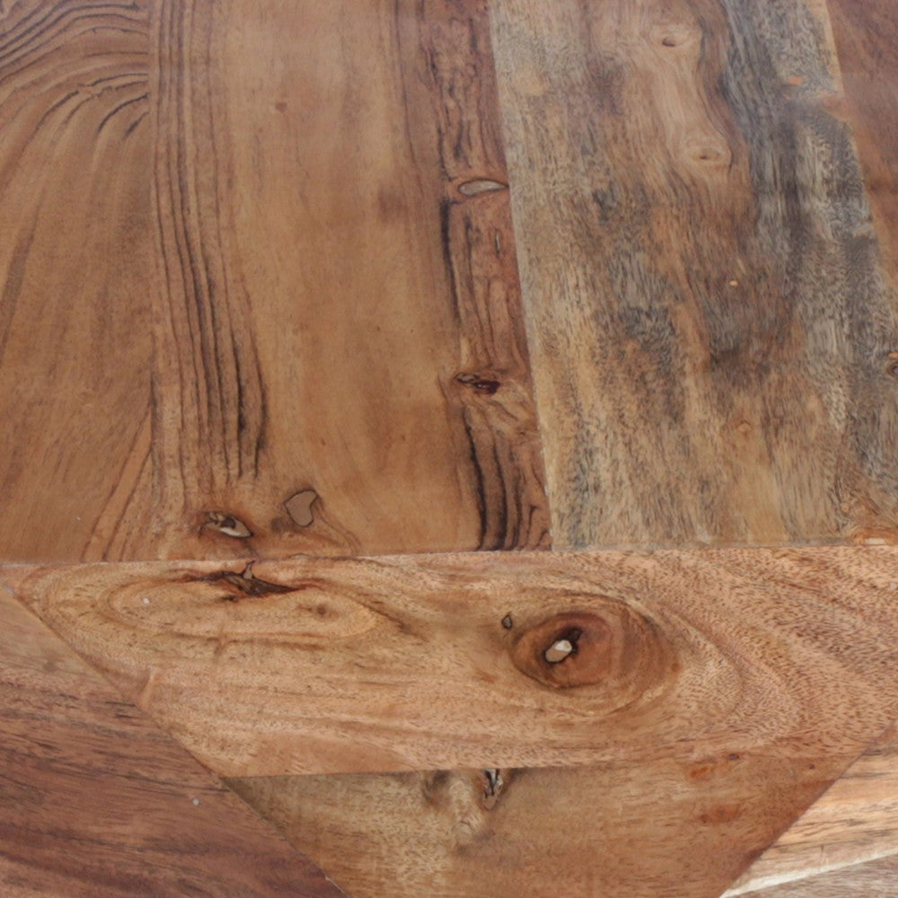 Bon 33 Inch Diamond Shape Acacia Wood Coffee Table With Smooth Top Natural Brown By The Urban Port UPT-183796