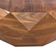 Bon 33 Inch Diamond Shape Acacia Wood Coffee Table With Smooth Top Dark Brown By The Urban Port UPT-196015