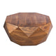 Bon 33 Inch Diamond Shape Acacia Wood Coffee Table With Smooth Top Dark Brown By The Urban Port UPT-196015