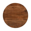 30" Handcrafted Round Mango Wood Dinette, Artisanal Twisted Pedestal Base, Walnut Brown By The Urban Port