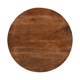 30" Handcrafted Round Mango Wood Dinette, Artisanal Twisted Pedestal Base, Walnut Brown By The Urban Port