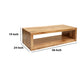 Keli 58 Inch Mango Wood Coffee Table, Open Cube, 1 Shelf, Natural Brown By The Urban Port