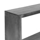 Keli 52 Inch Cube Shape Wooden Console Table with Open Bottom Shelf Charcoal Gray By The Urban Port UPT-230675