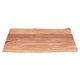 45 Inch Acacia Farmhouse Coffee Table, Live Edges, Metal Sled Base, Brown and Black By The Urban Port