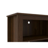 54 Inch Handcrafted Wood TV Media Entertainment Console 4 Open Compartments Espresso Brown By The Urban Port UPT-242344