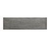 59 Inch Artisan Sideboard Console Table with Geometric Interlocked Base, Distressed Matte Gray By The Urban Port