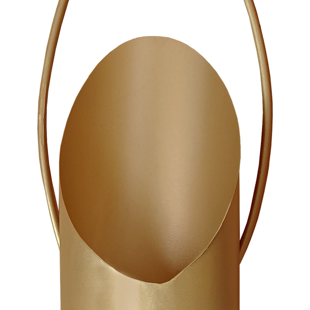 22 Inch Wall Sconce Candle Holder Modern Tulip Shape Set of 2 Matte Gold Frame By The Urban Port UPT-270040
