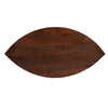35 Inch 2 Piece Coffee Table with Black Iron Frame, 2 Tone Mango Wood Top In Natural Brown and Walnut The Urban Port