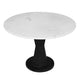 Riko Coffee Table White Marble Top on Modern Iron Stand Round Table 27’’ By The Urban Port UPT-274464