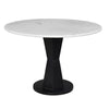 Riko Coffee Table White Marble Top on Modern Iron Stand Round Table 27’’ By The Urban Port UPT-274464