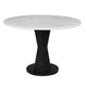 Riko Coffee Table White Marble Top on Modern Iron Stand Round Table 27’’ By The Urban Port UPT-274464