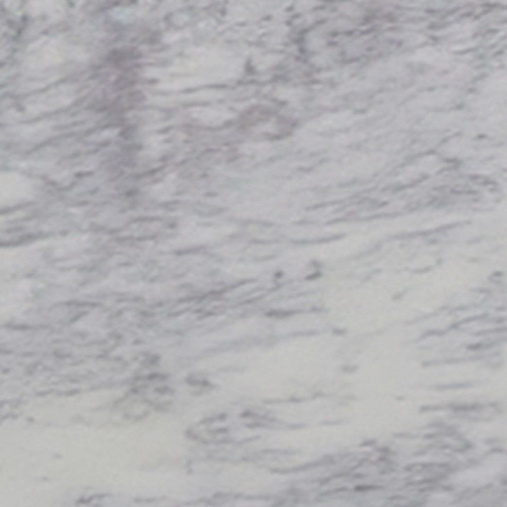 Riko Side End Table White Natural Marble 18 Inch Round Top Modern Black Pedestal Base By The Urban Port UPT-276374