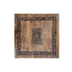 21 Inch Boho Side End Table, Floral Carved Details, Foldable Panel Legs, Natural Walnut Brown - The Urban Port