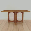 Modern Farmhouse Rectangular Dining Table 62" Handcrafted Natural Mango Wood with Magnetic Catchers By The Urban Port