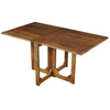 Modern Farmhouse Rectangular Dining Table 62" Handcrafted Natural Mango Wood with Magnetic Catchers By The Urban Port